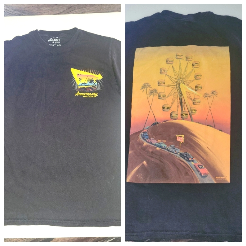 In-n-out Burger 70th Year Anniversary T-Shirt in Size Small